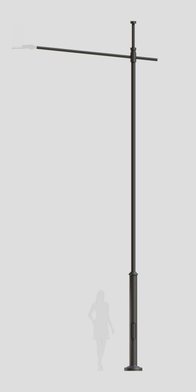 Lantern pole and arm WDR8