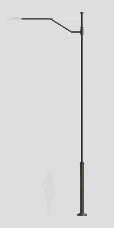 Lantern pole and arm WDR9