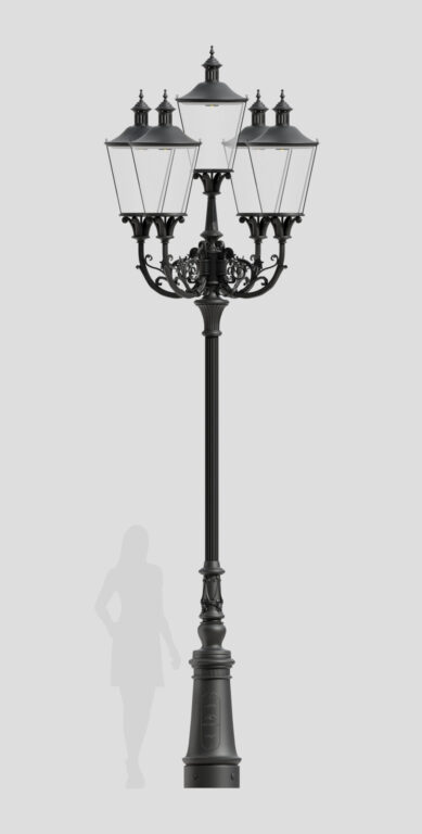 Vysoká čtyřramenná lucerna B5A/03