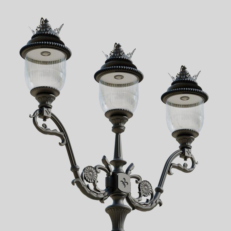 Wysoka latarnia stylowa KL8/18 KL_2xR211_3x18-STANDARD https://art-metal.pl