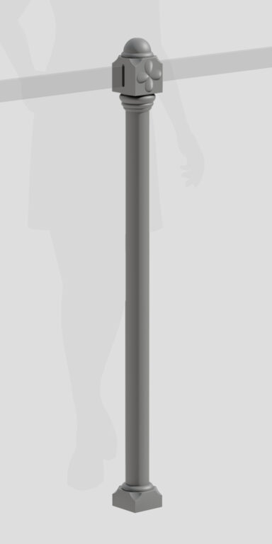 Plot S3, součást systému oplocení