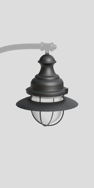 Modernizované svítidlo 04 Aries Loft se stříškou