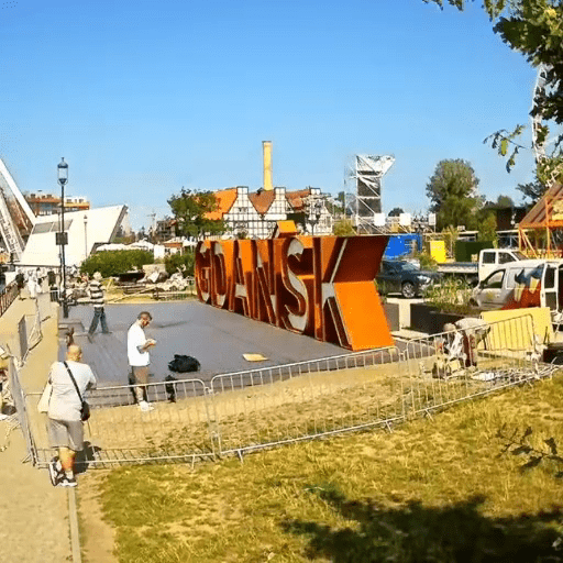 Kortenový nápis „Gdańsk”